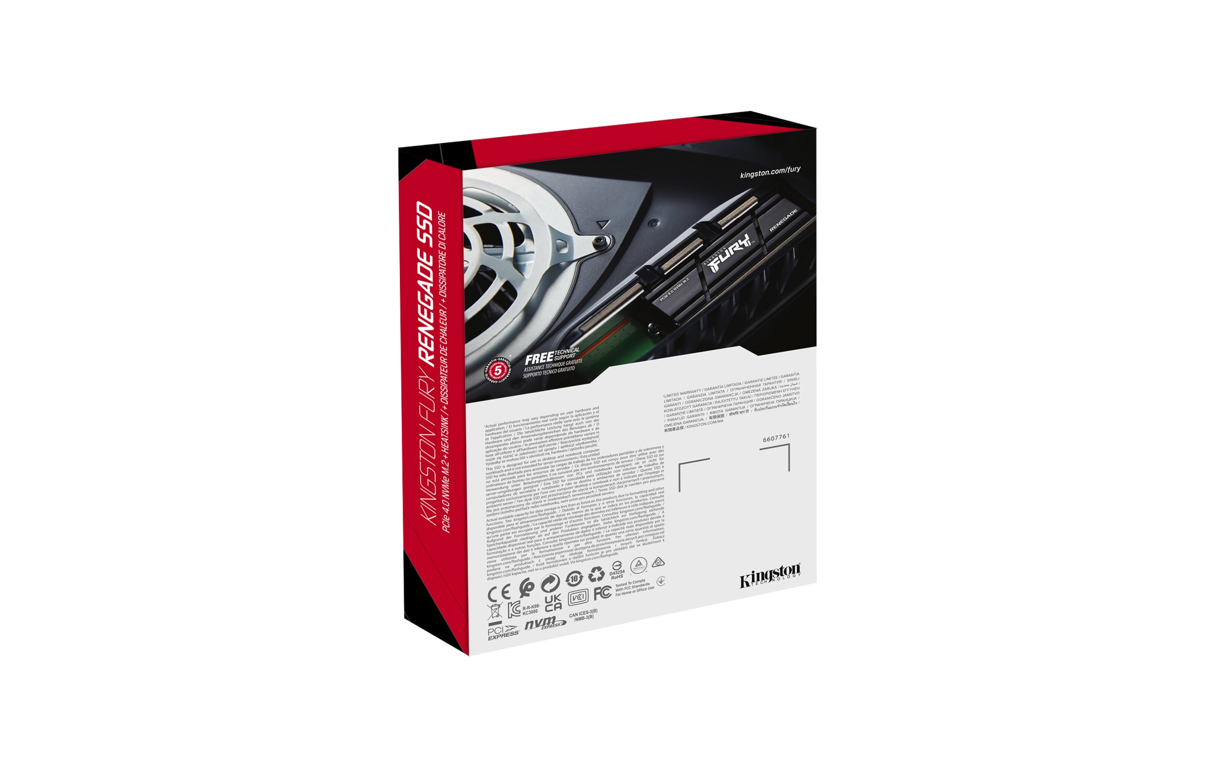 Kingston Technology 1000G RENEGADE PCIe 4.0 NVMe SSD W/ HEATSINK (SFYRSK/1000G)