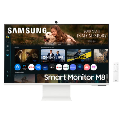 Samsung M8 M80F computer monitor 81.3 cm (32") 3840 x 2160 pixels 4K Ultra HD LCD White (LS32FM801UUXEN)