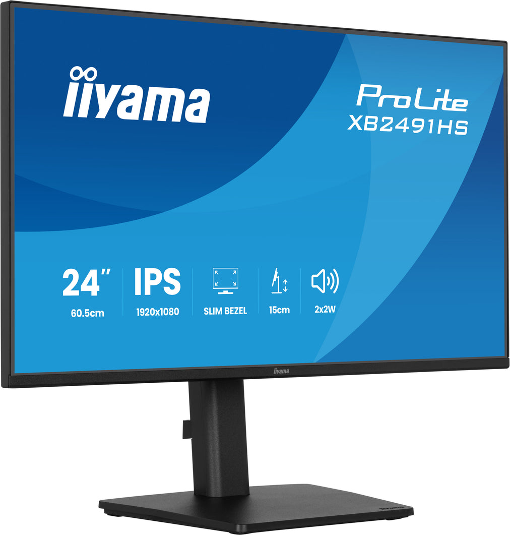 iiyama ProLite XB2491HS-B1 computer monitor 60.5 cm (23.8") 1920 x 1080 pixels Full HD LCD Black