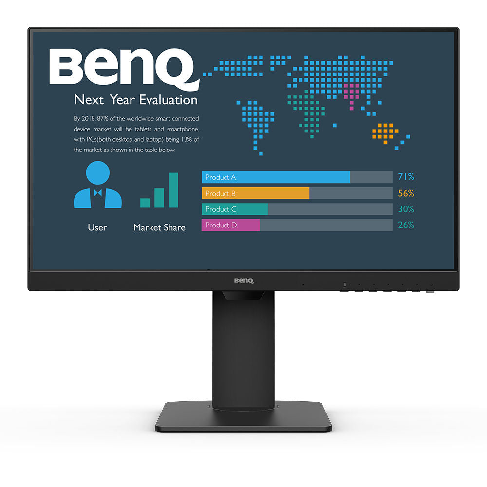 BenQ BL2486TC computer monitor 60.5 cm (23.8") 1920 x 1080 pixels Full HD Black (9H.LMMLB.QBE)