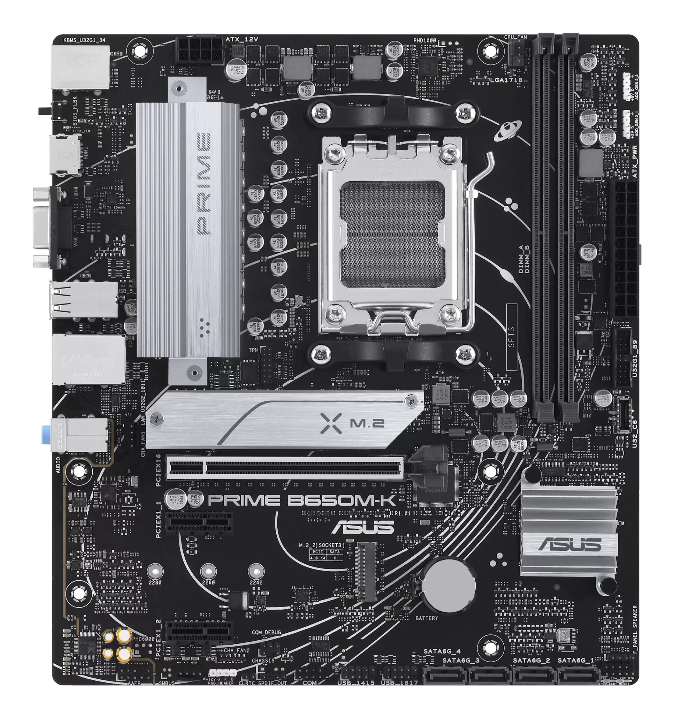 ASUS PRIME B650M-K AMD B650 Socket AM5 micro ATX (90MB1F60-M0EAY0)