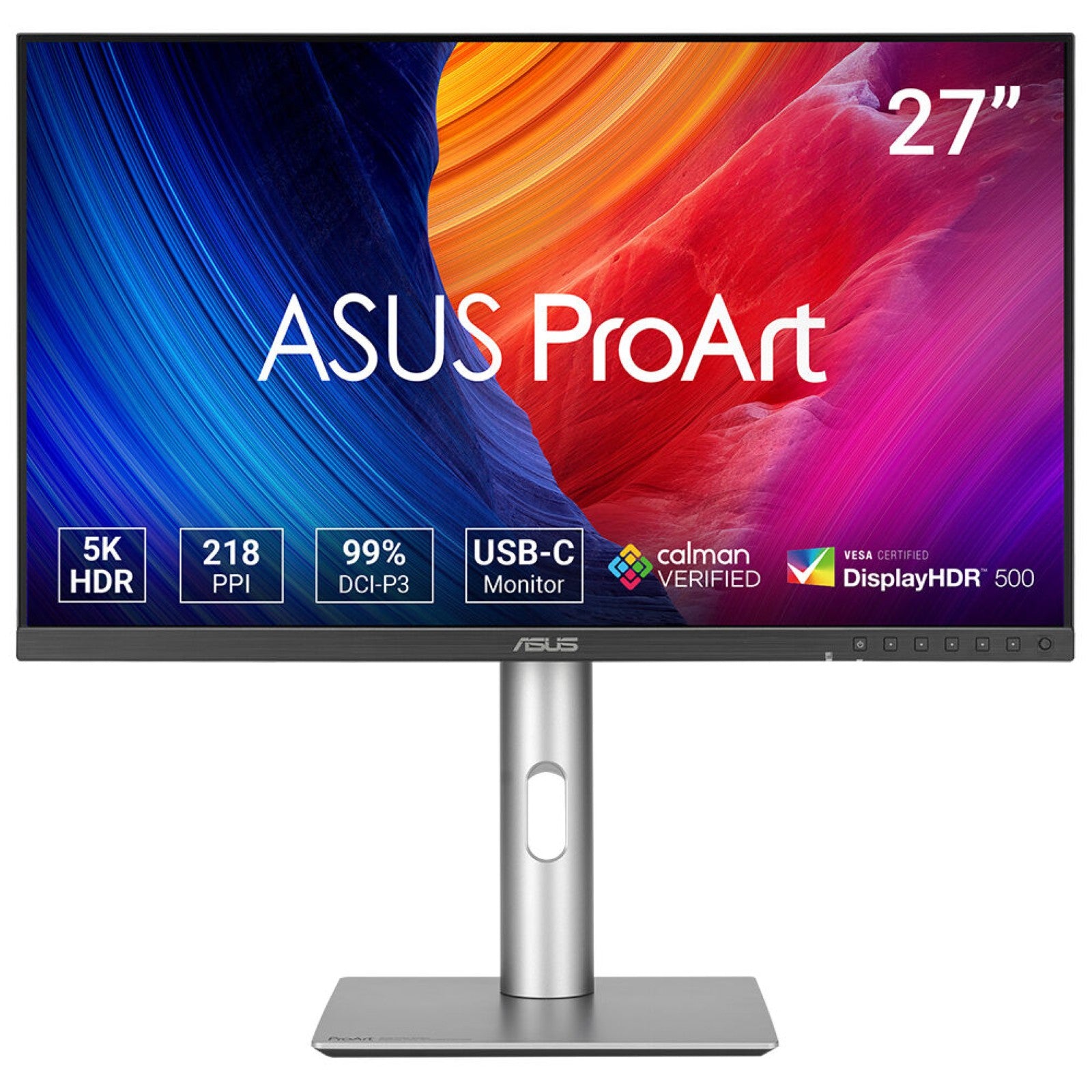ASUS ProArt PA27JCV computer monitor 68.6 cm (27") 5120 x 2880 pixels 5K Ultra HD LCD Black (90LM0AL0-B01K70)