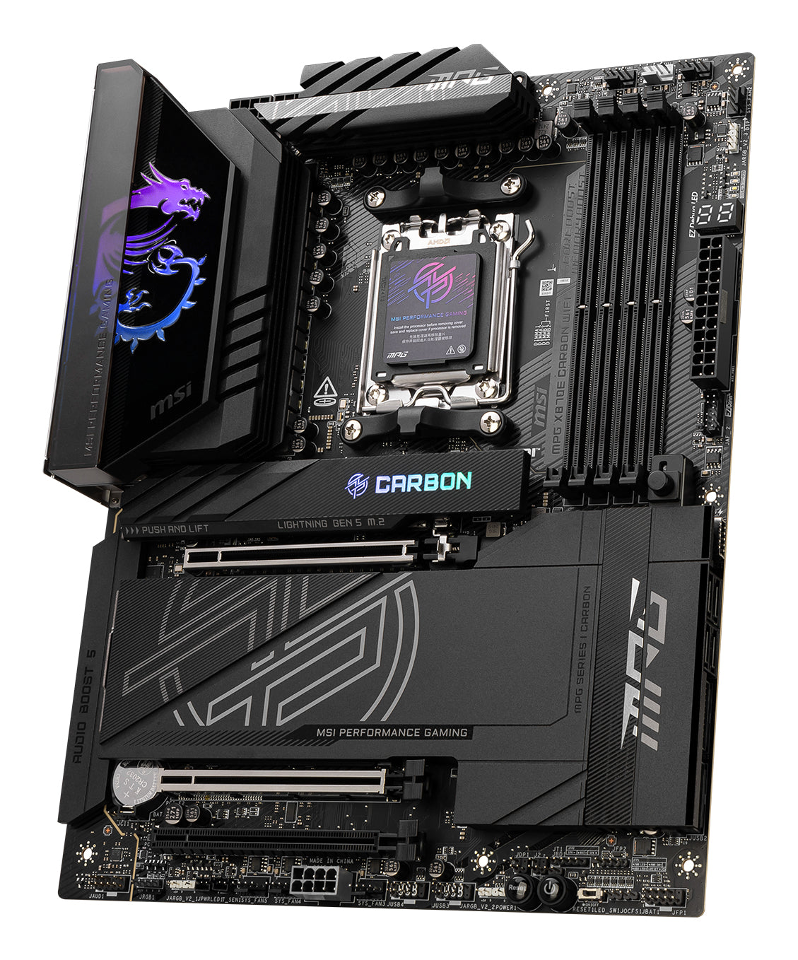 MSI MPG X870E CARBON WIFI motherboard AMD X870E Socket AM5 ATX (7E49-001R)