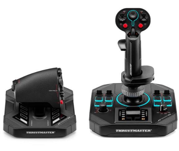 Thrustmaster Sol-R 4 HOTAS Black USB Joystick + engine control lever Analogue / Digital PC (2960945)