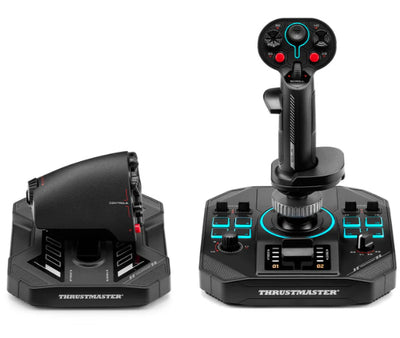 Thrustmaster Sol-R 4 HOTAS Black USB Joystick + engine control lever Analogue / Digital PC (2960945)