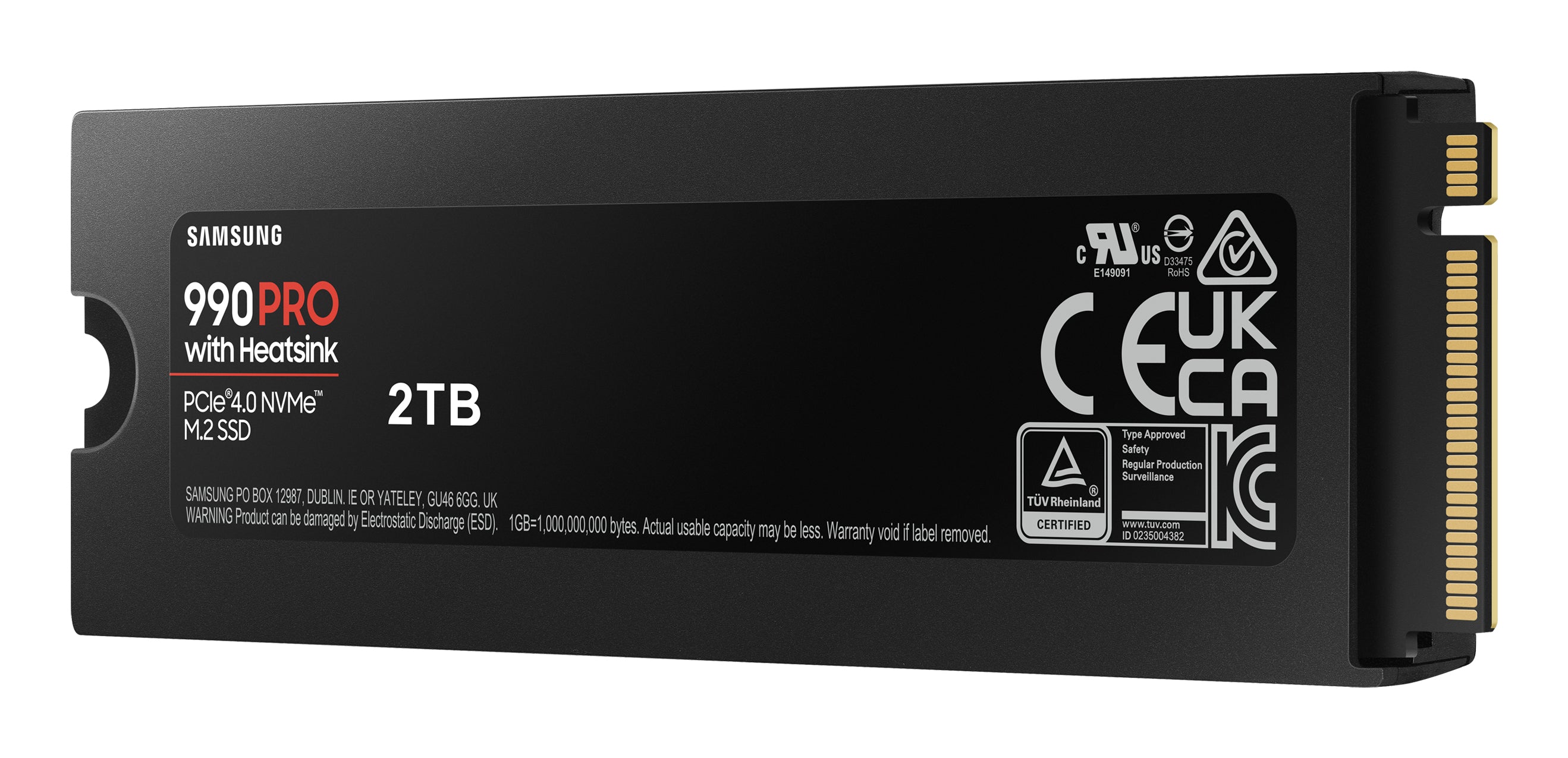 Samsung 990 PRO 2 TB M.2 PCI Express 4.0 NVMe V-NAND MLC (MZ-V9P2T0CW)