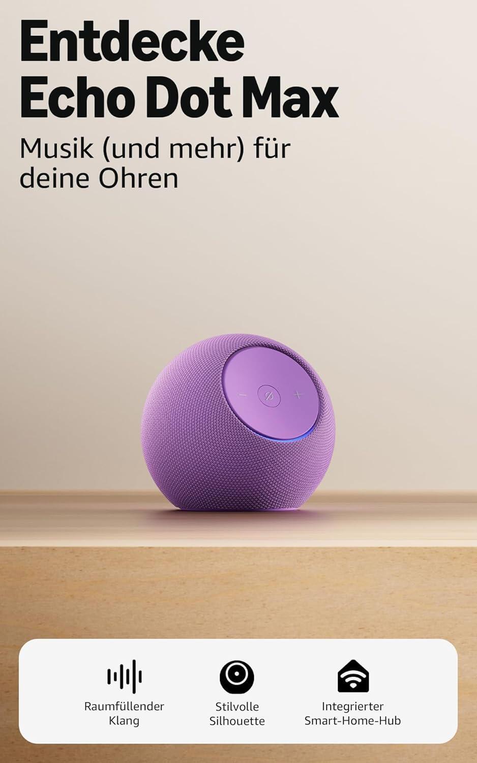 Amazon Smart home control Echo Dot Max (B0DKLDMHYB) Violet