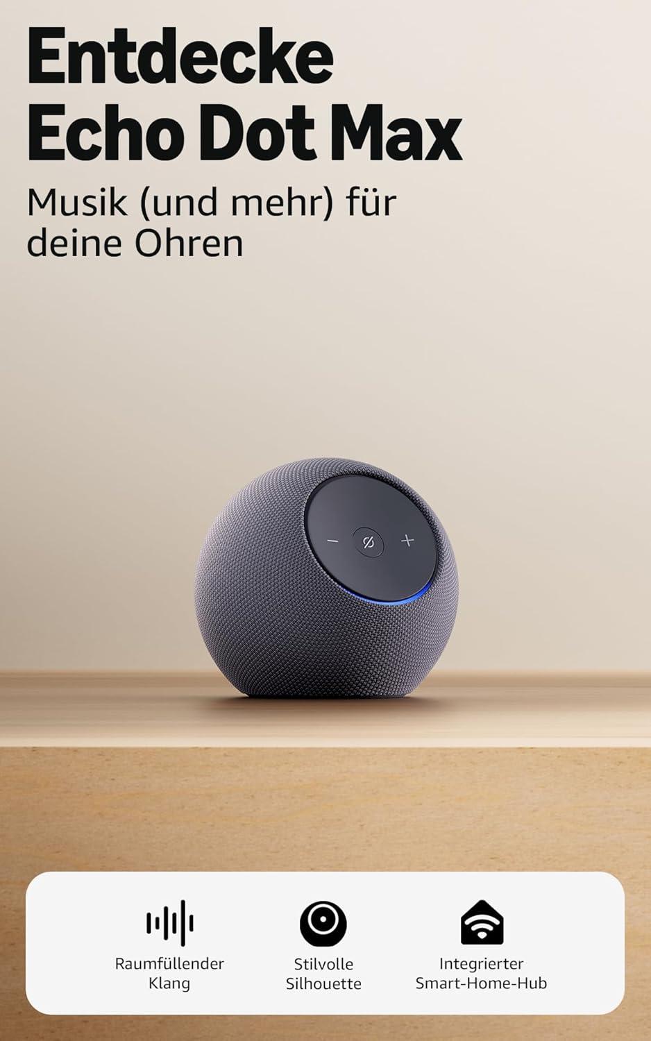 Amazon Smart home control Echo Dot Max (B0DKLFHZDH) Black