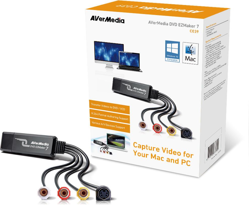 AVerMedia Adapter DVD EZMaker 7 (C039) Black