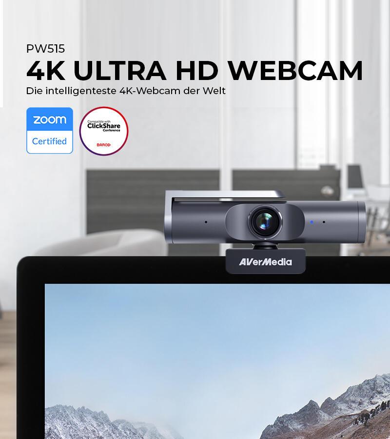 AVerMedia Webcam Wide Angle UHD (PW515) Black