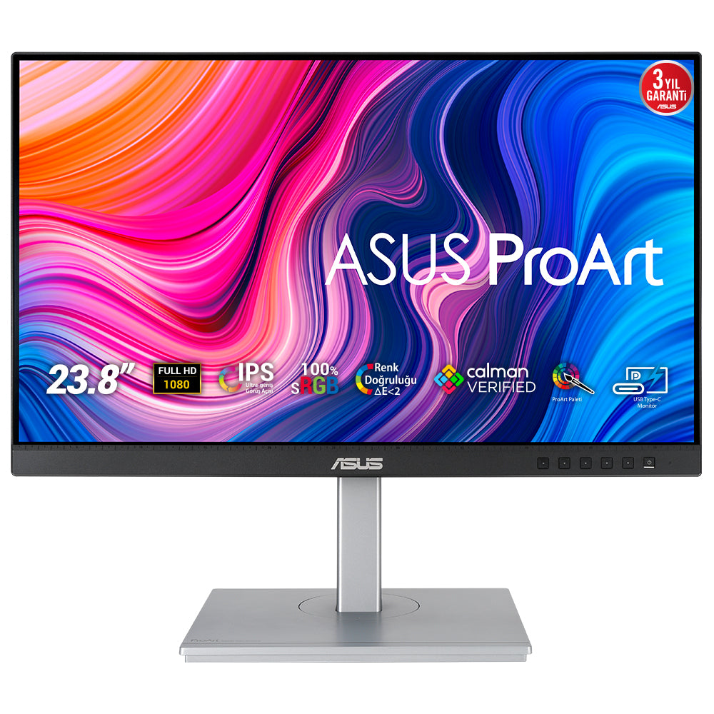 ASUS ProArt PA247CV computer monitor 60.5 cm (23.8") 1920 x 1080 pixels Full HD LCD Black, Silver