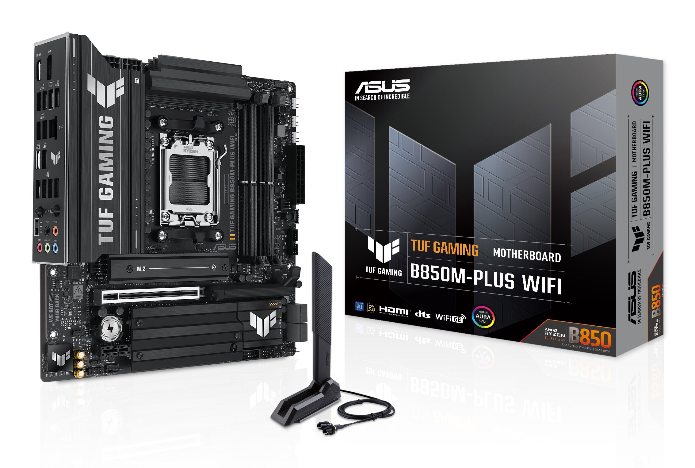 ASUS TUF GAMING B850M-PLUS WIFI AMD B850 Socket AM5 micro ATX (90MB1IY0-M0EAY0)