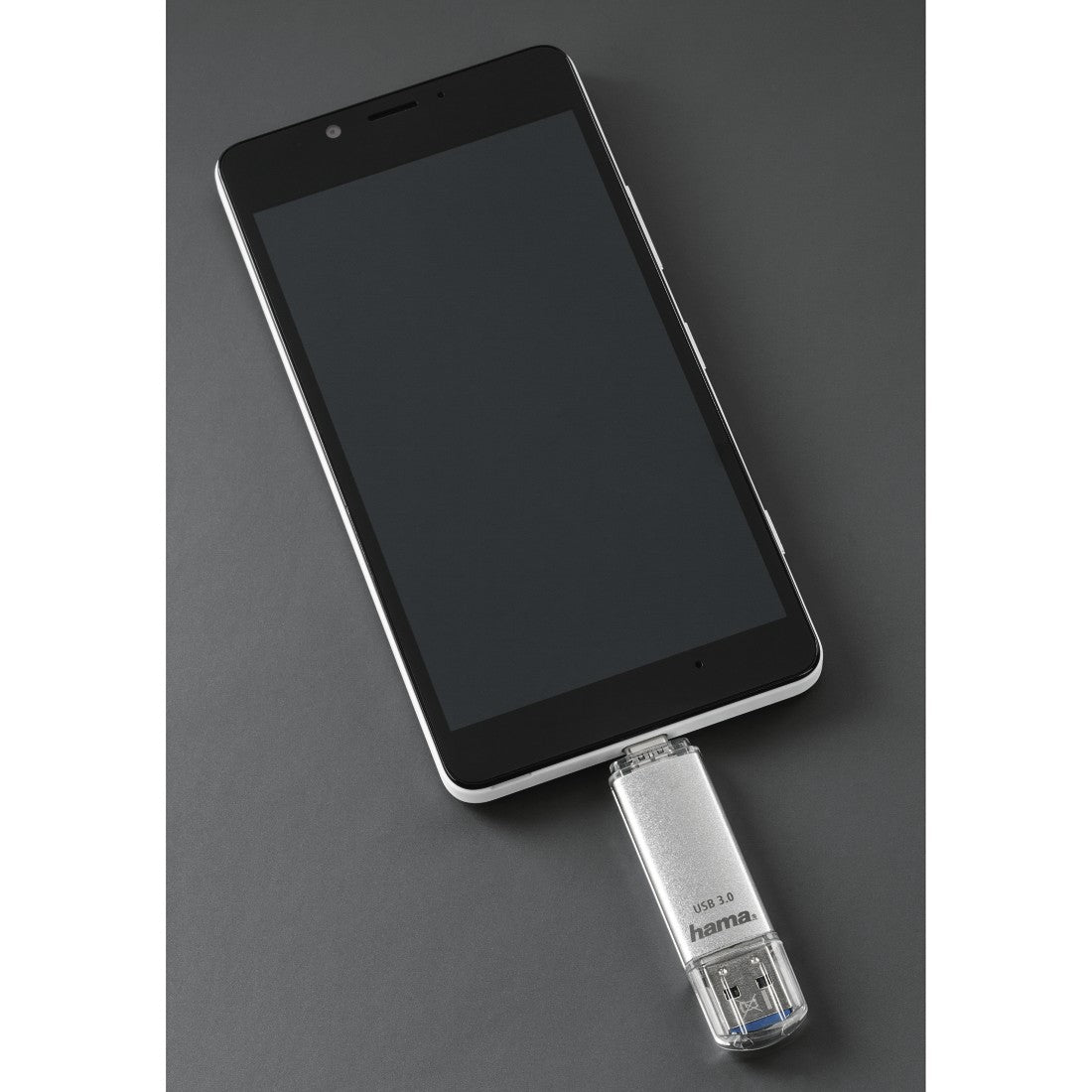Hama C-Laeta USB flash drive 64 GB USB Type-A / USB Type-C 3.2 Gen 1 (3.1 Gen 1) Silver (00124163)