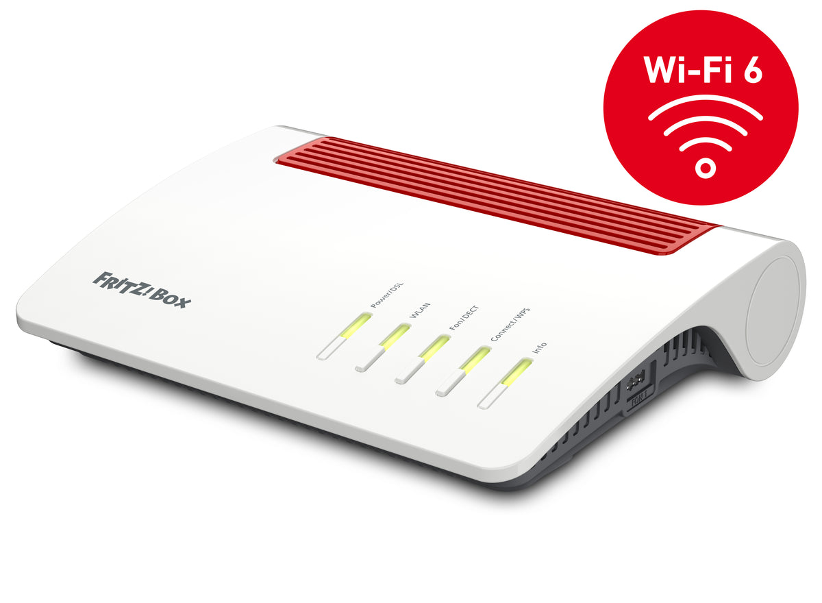 Fritz! Box 7590 AX wireless router Gigabit Ethernet Dual-band (2.4 GHz / 5 GHz) White (20002998)