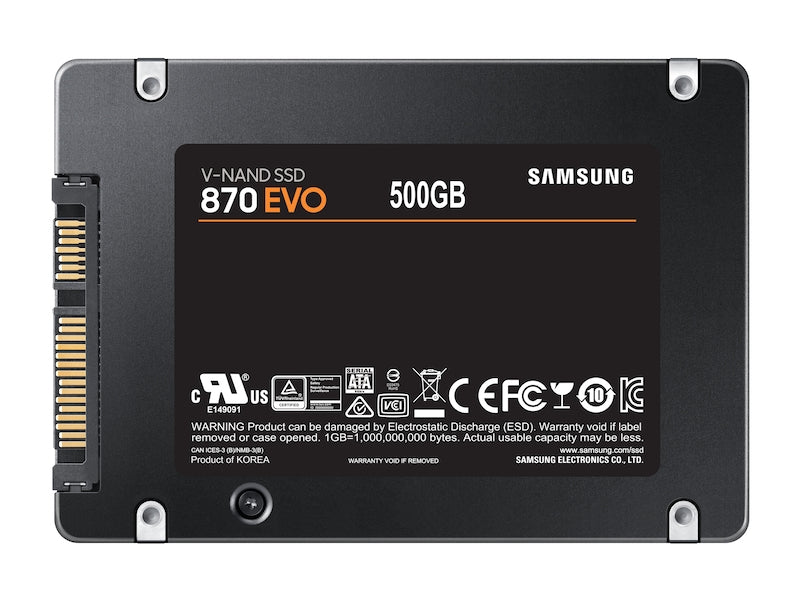 Samsung 870 EVO 500 GB 2.5" Serial ATA III V-NAND MLC (MZ-77E500B/EU)