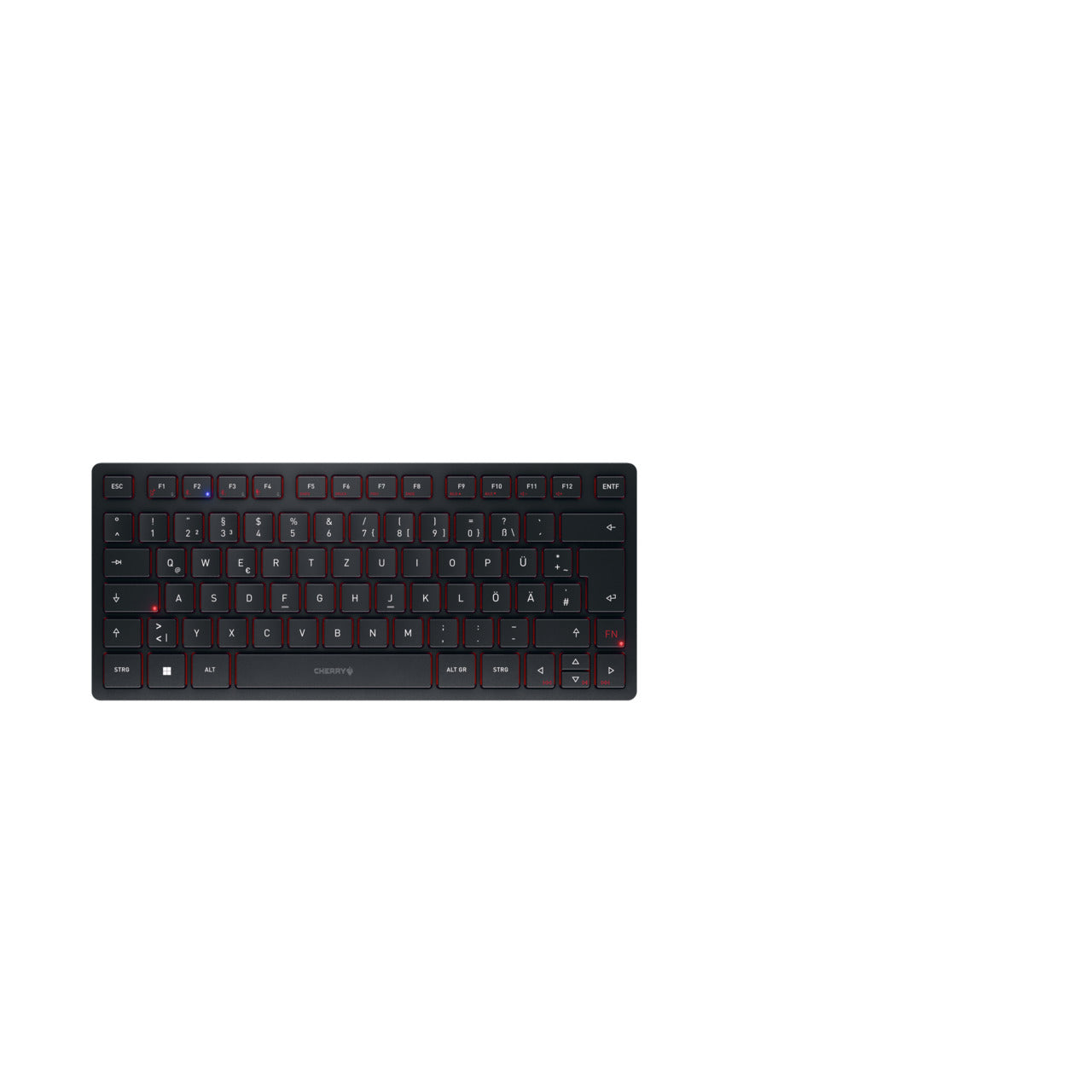 CHERRY KW 9200 MINI keyboard Universal USB + RF Wireless + Bluetooth QWERTZ German Black (JK-9250DE-2)