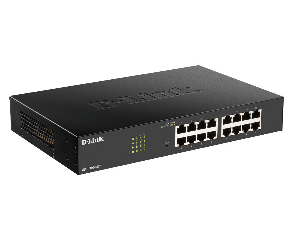 D-Link DGS-1100-24PV2 Managed L2 Gigabit Ethernet (10/100/1000) Power over Ethernet (PoE) Black (DGS-1100-24PV2/E)