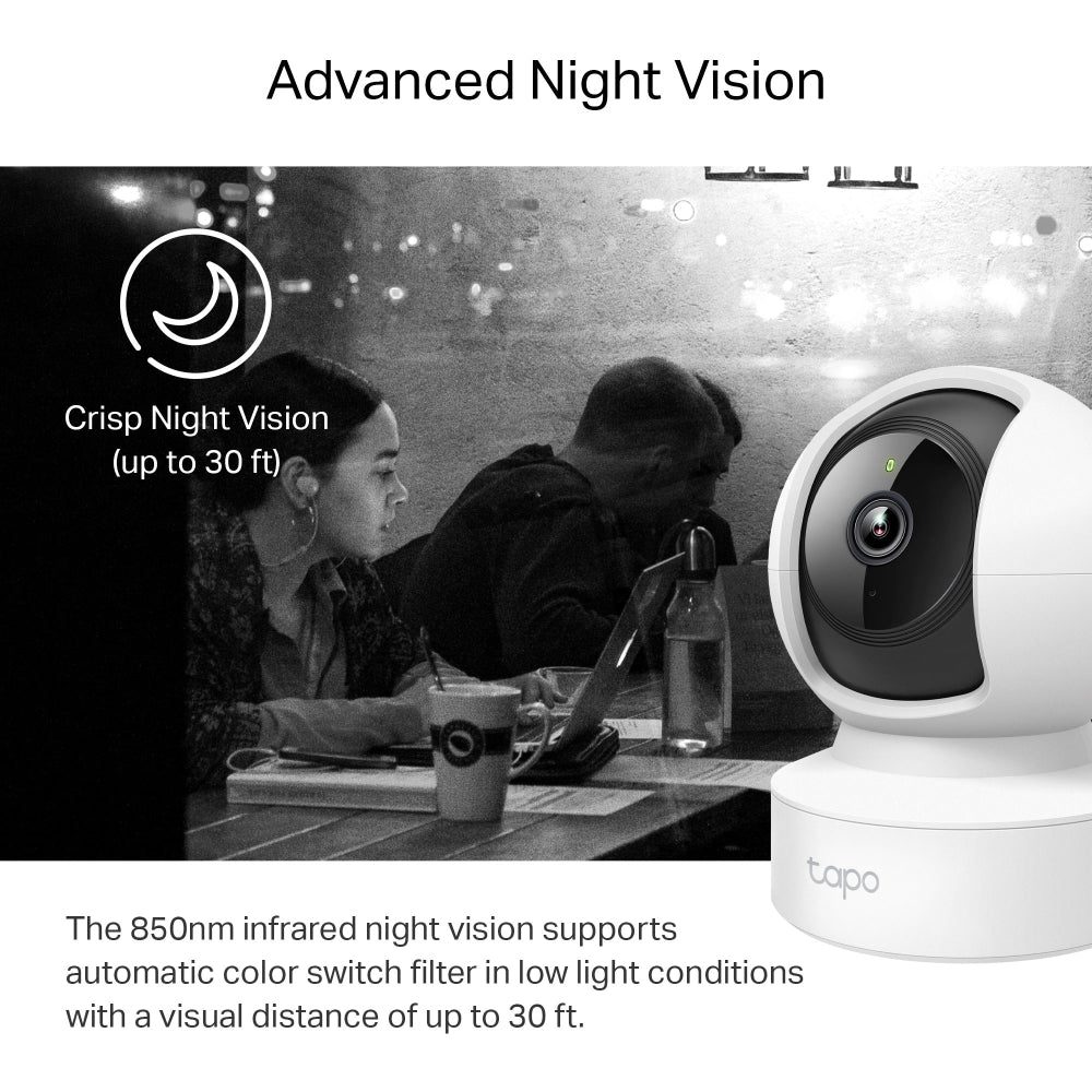 TP-Link Pan/Tilt Home Security Wi-Fi Camera (TAPO C212)