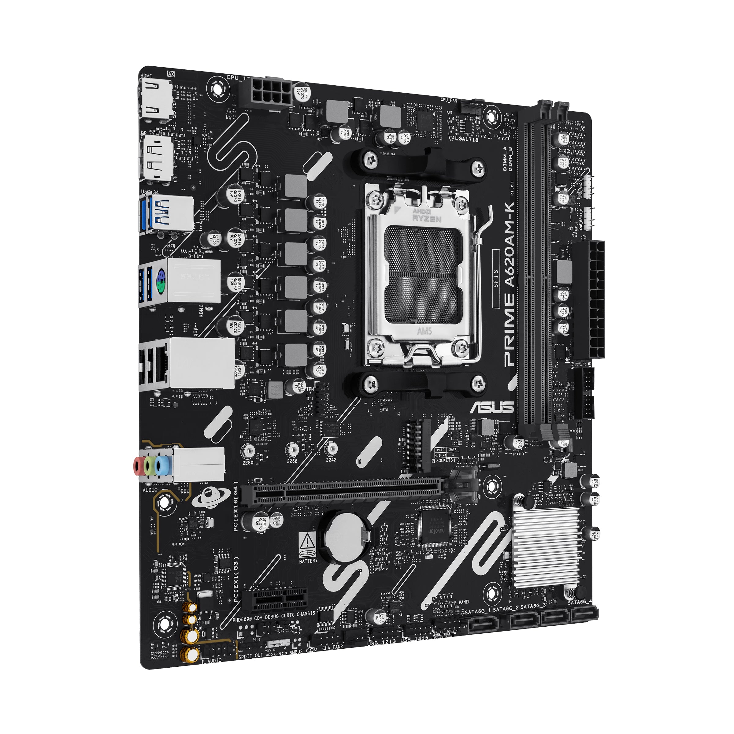 ASUS PRIME A620AM-K AMD A620A Socket AM5 micro ATX (90MB1GX0-M0EAY0)