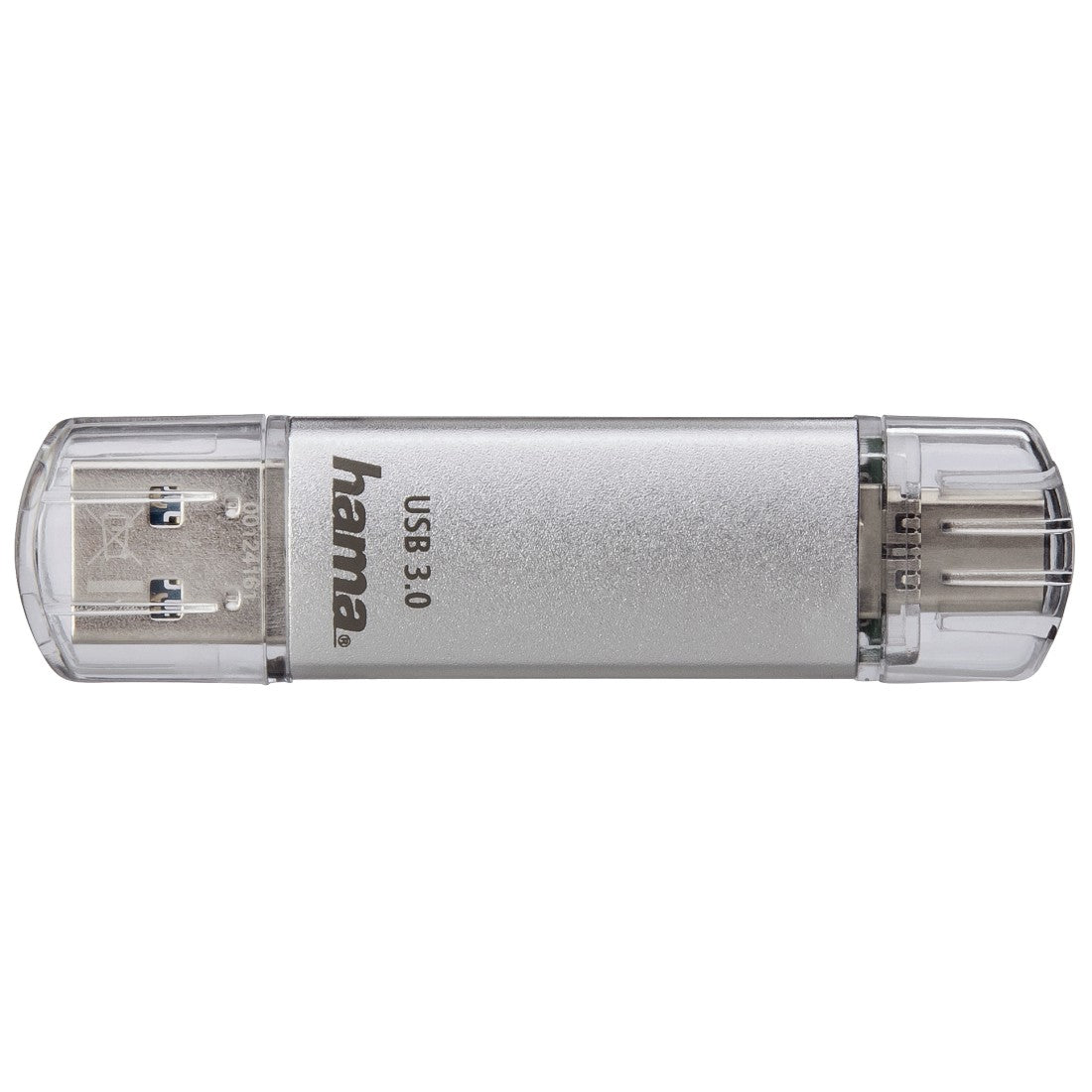 Hama C-Laeta USB flash drive 64 GB USB Type-A / USB Type-C 3.2 Gen 1 (3.1 Gen 1) Silver (00124163)