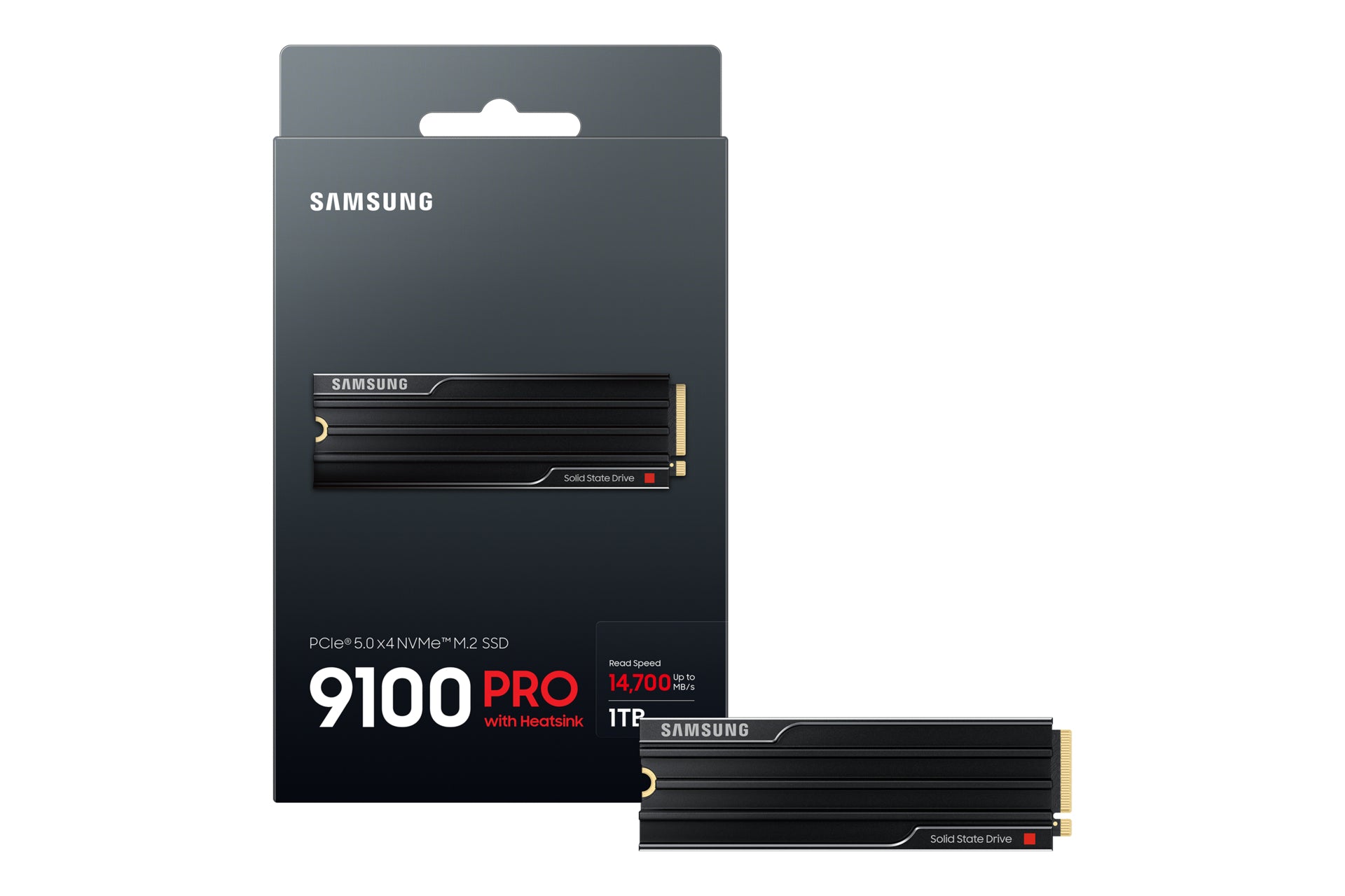 Samsung 9100 PRO Heatsink PCIe® 5.0 NVMe™ M.2 SSD - 1 TB (MZ-VAP1T0CW)