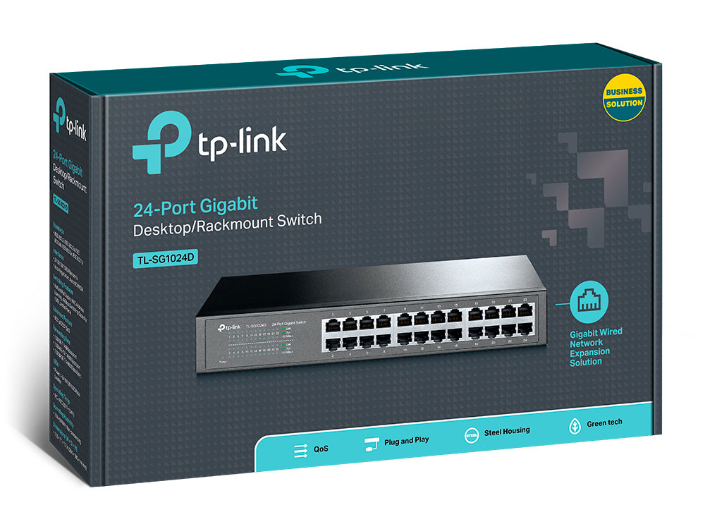 TP-Link 24-Port Gigabit Desktop/Rackmount Network Switch (TL-SG1024D)