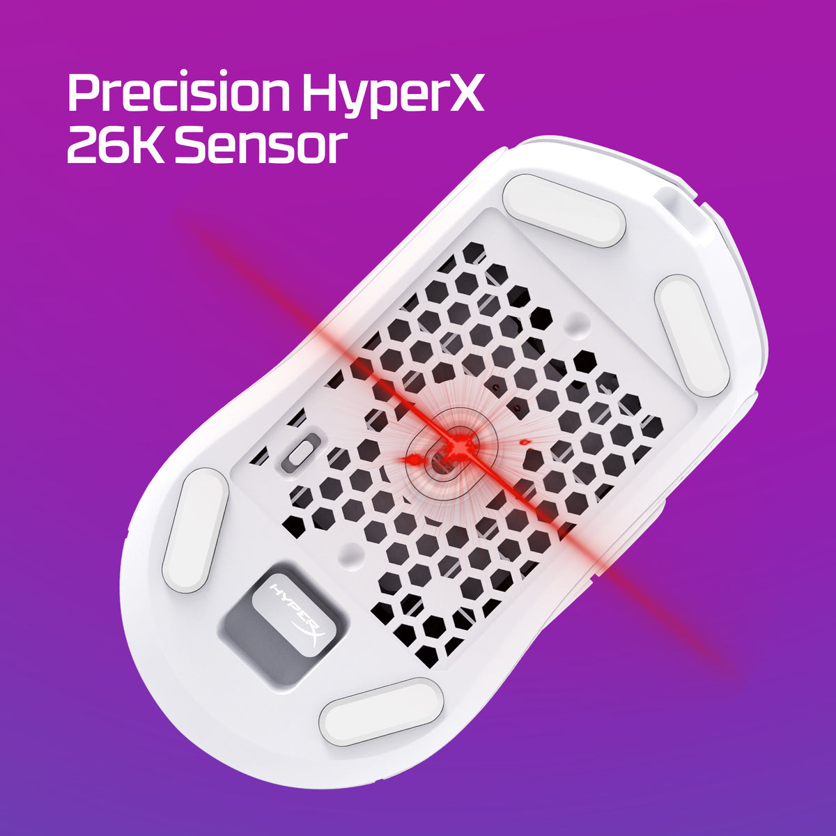 HyperX Pulsefire Haste 2 - Wireless Gaming Mouse (White) (6N0A9AA)