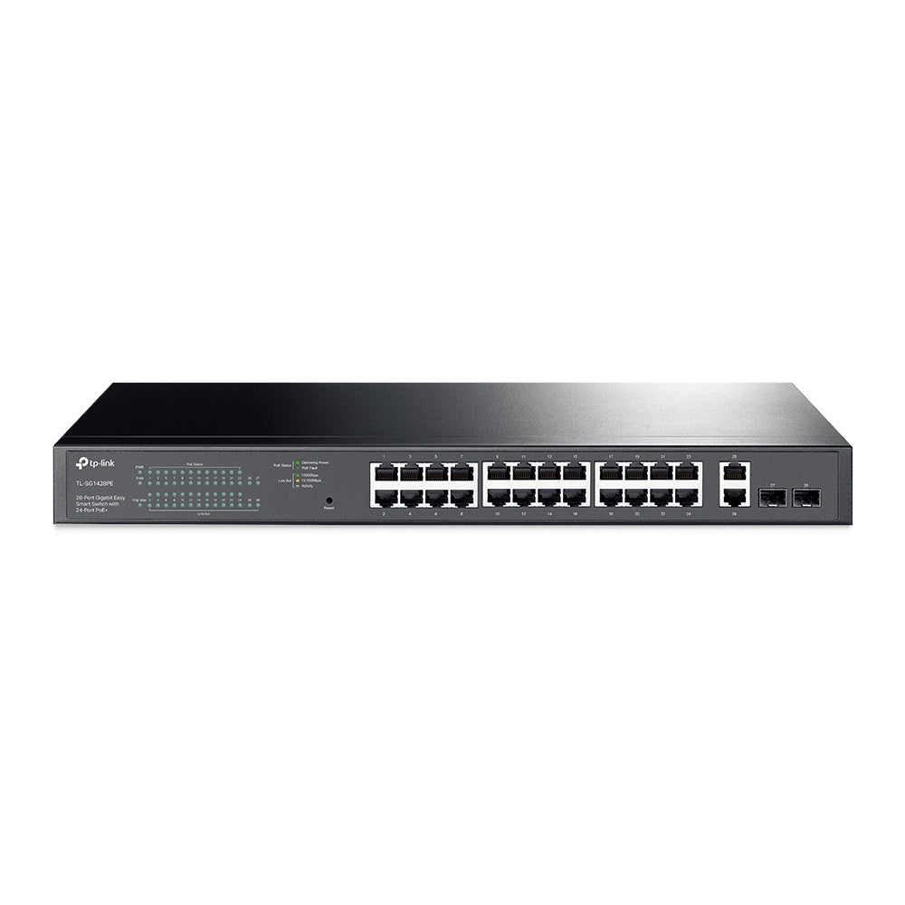 TP-Link 28-Port Gigabit Easy Smart Switch with 24-Port PoE+ (TL-SG1428PE)
