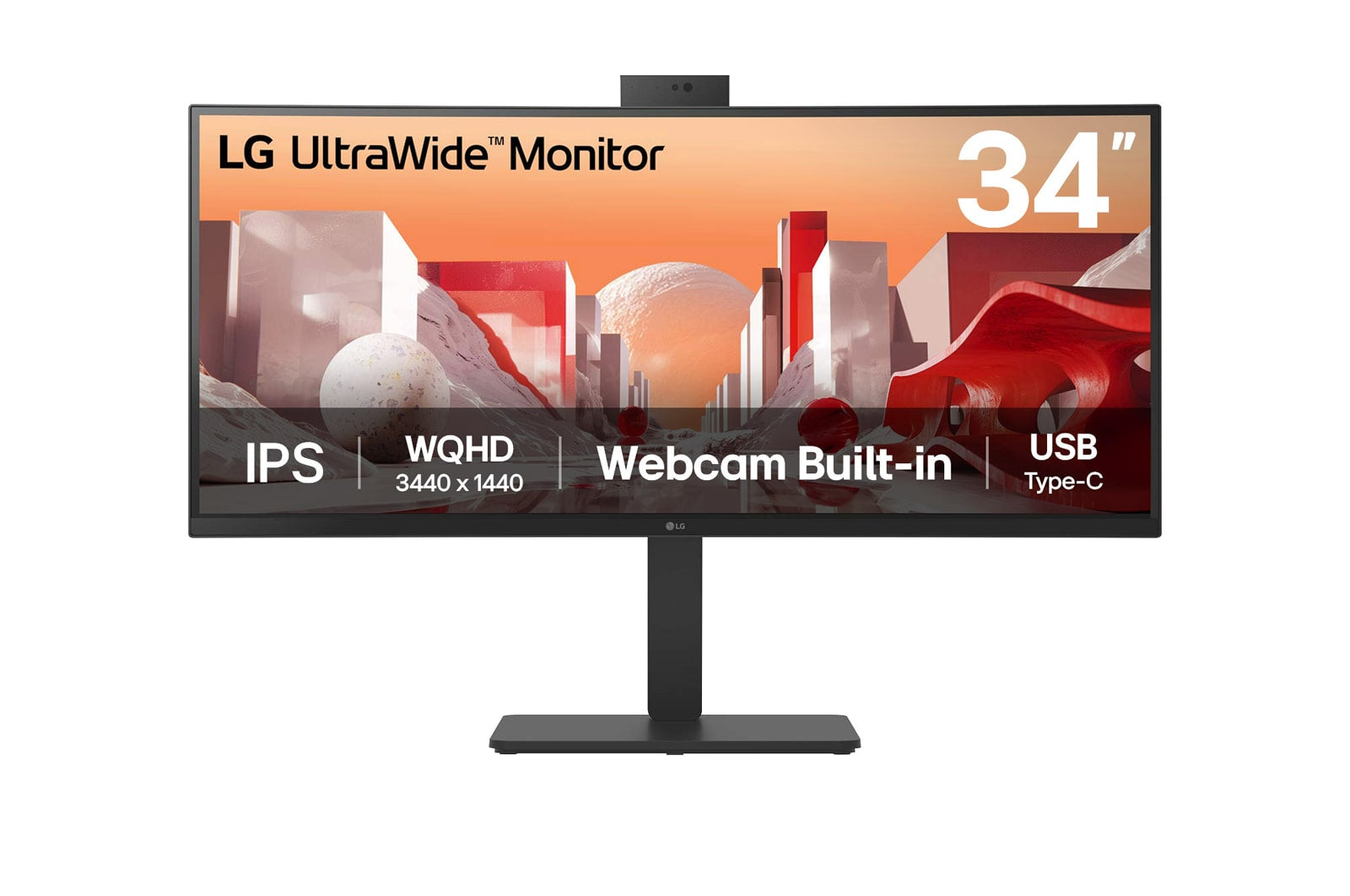 LG 34BA85QE-B computer monitor 86.4 cm (34") 3440 x 1440 pixels Wide Quad HD LCD Black (34BA85QE-B.AEU)