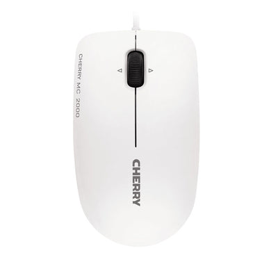 CHERRY MC 2000 Corded Mouse with Tilt Wheel, Pale Grey, USB (JM-0600-0)