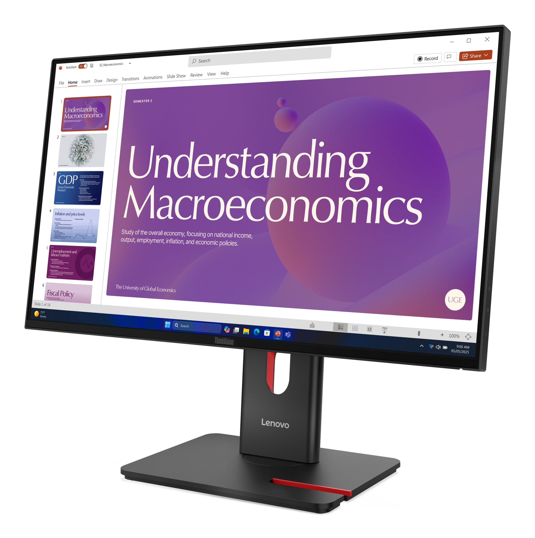 Lenovo ThinkVision T24D-40 Monitor (64B9GAT1EU)