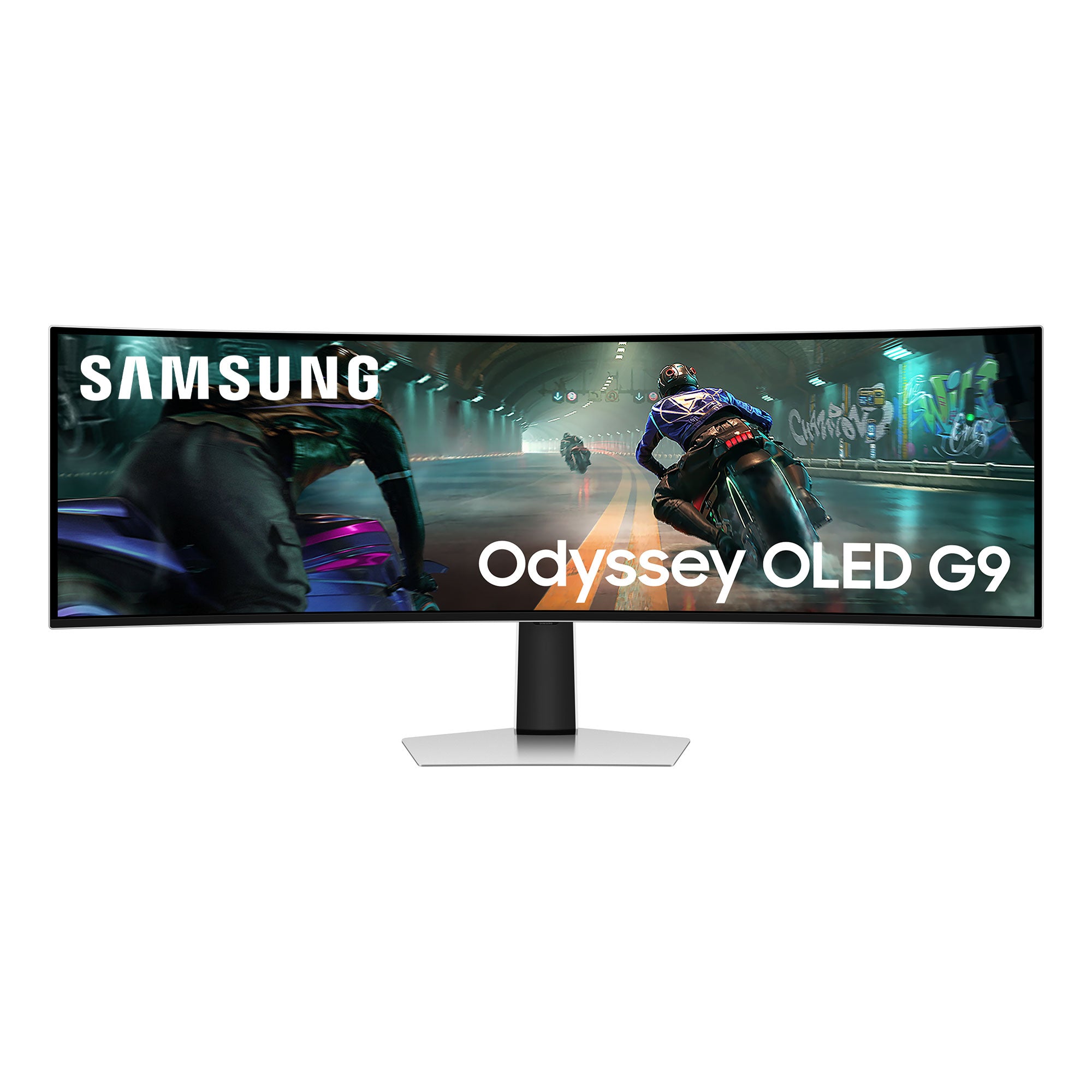 Samsung S49DG910SU computer monitor 124.5 cm (49") 5120 x 1440 pixels Dual QHD OLED Silver (LS49DG910SUXEN)