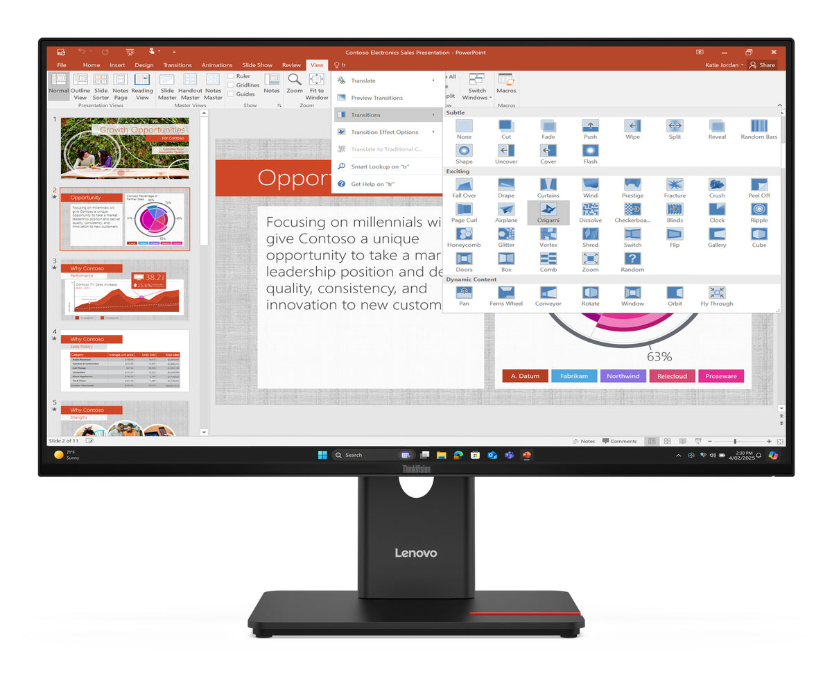 Lenovo ThinkVision T27-40 Monitor (64A5MAT6EU)