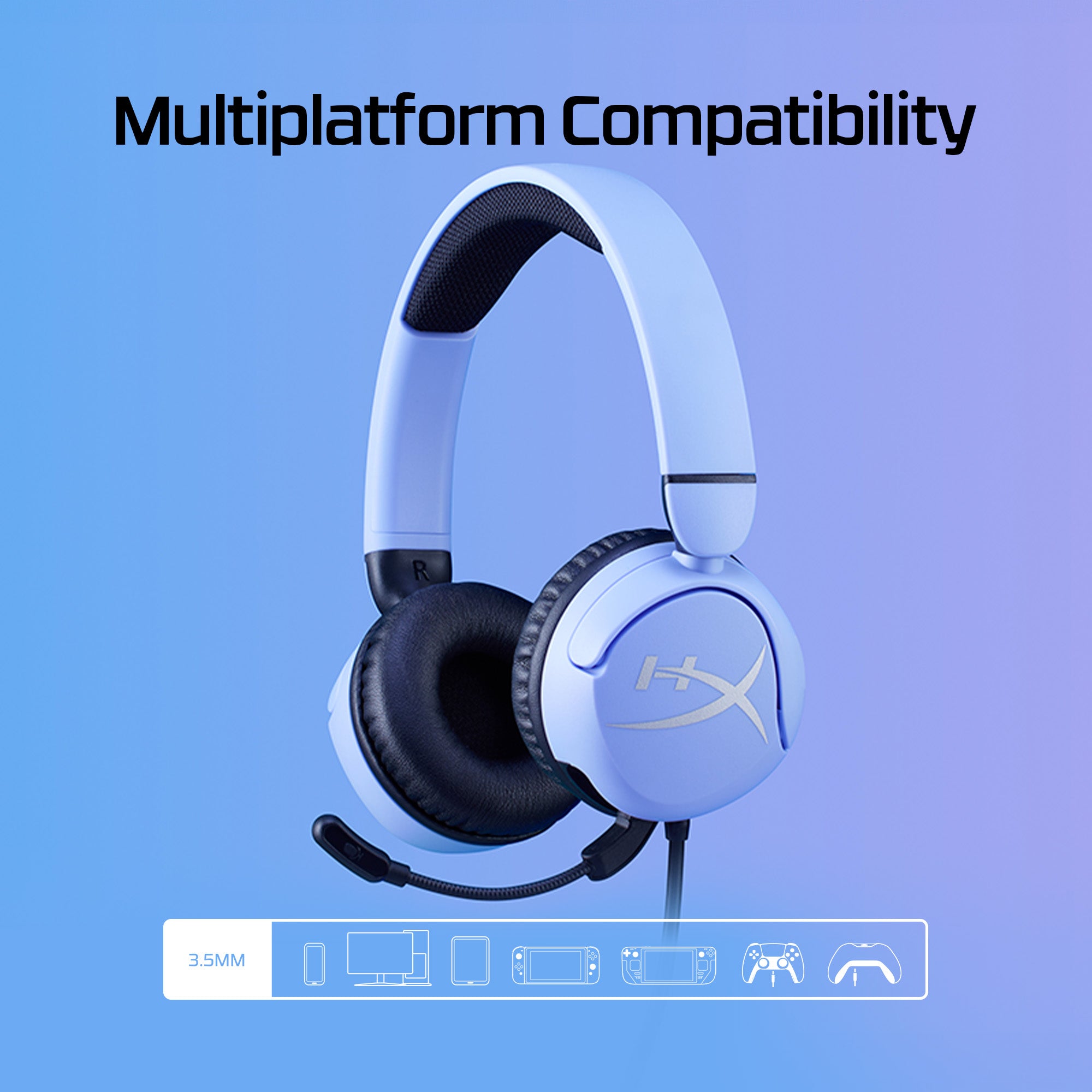 HyperX Cloud Mini - Gaming Headset (Lavender) (7G8F5AA)