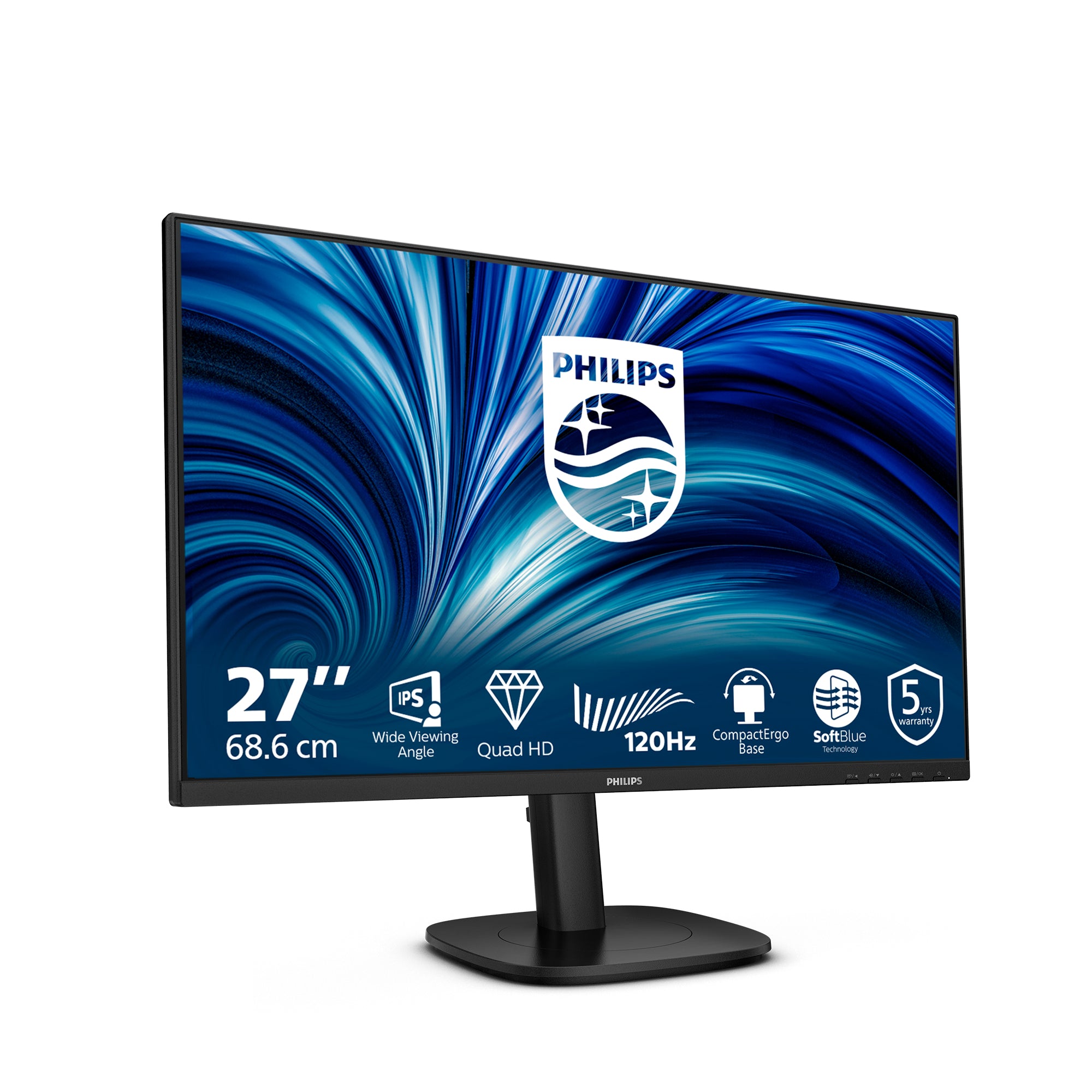 Philips 27B2N3500J/00 computer monitor 68.6 cm (27") 2560 x 1440 pixels 2K LCD Black