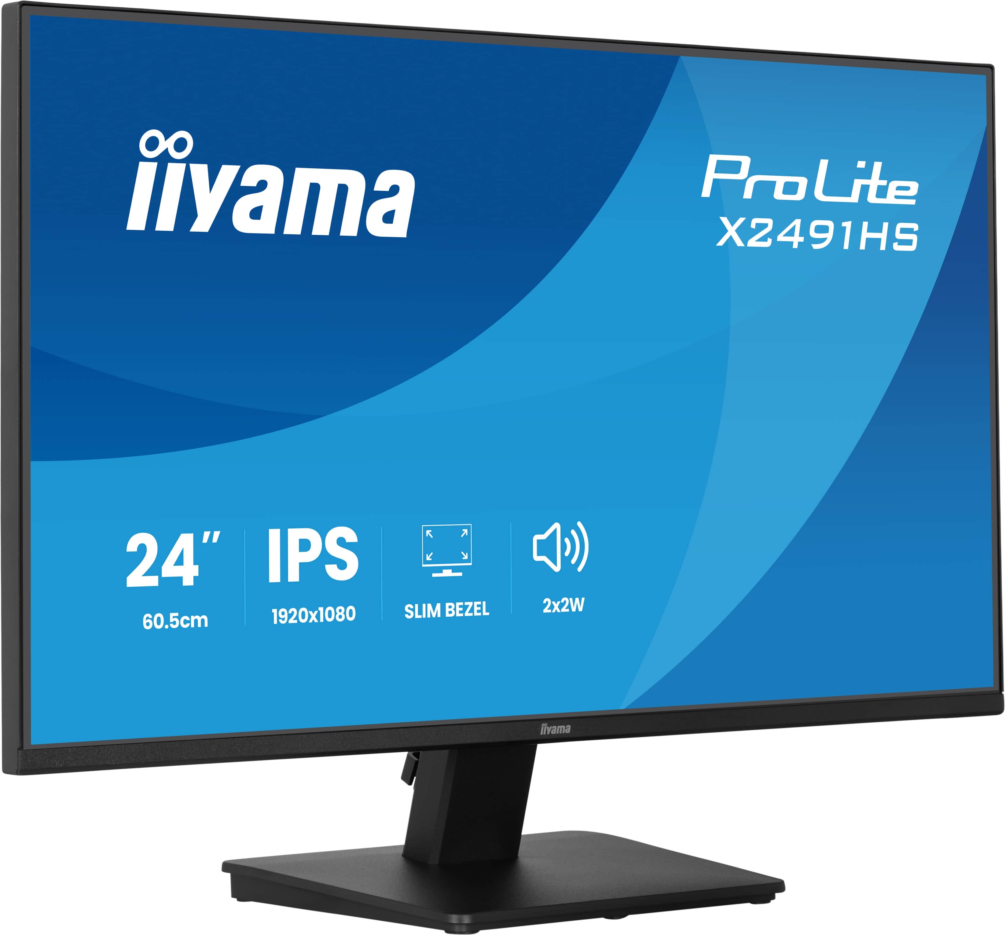 iiyama ProLite X2491HS-B1 computer monitor 60.5 cm (23.8") 1920 x 1080 pixels Full HD LCD Black