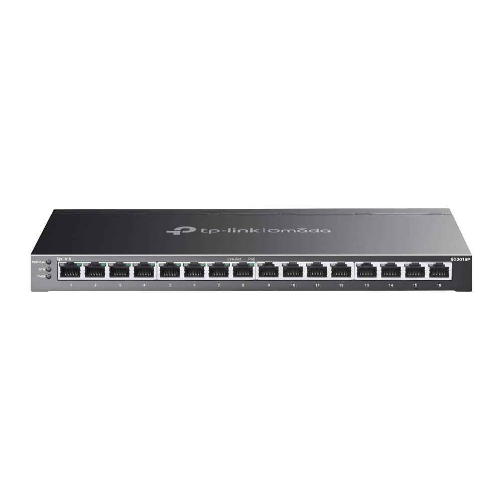 TP-Link Omada 16-Port Gigabit Smart Switch with 8-Port PoE+ (TL-SG2016P)