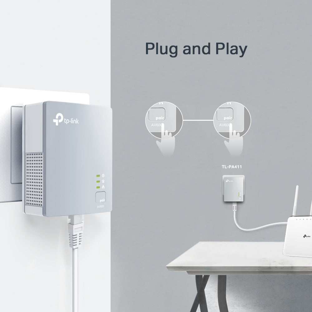 TP-Link AV500 Nano Powerline Adapter Starter Kit (TL-PA411 KIT)