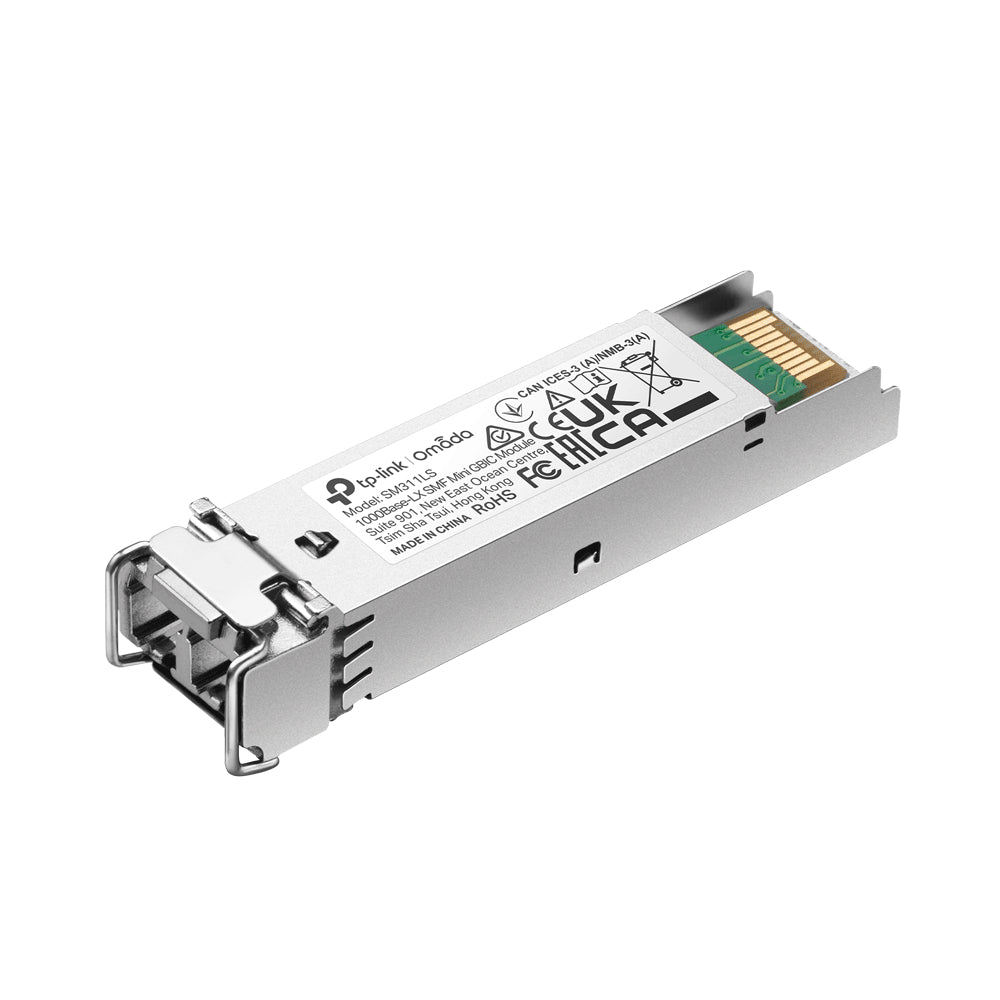 TP-Link Omada Gigabit SFP Module, Single-mode, MiniGBIC, LC Interface, Up to 10km Distance (TL-SM311LS)
