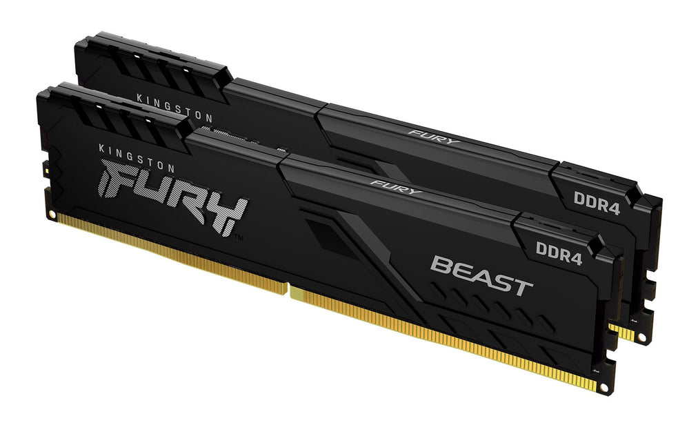 Kingston Technology FURY Beast 32GB 3200MT/s DDR4 CL16 DIMM (Kit of 2) Black (KF432C16BBK2/32)
