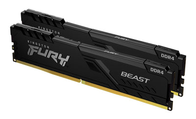 Kingston Technology FURY Beast 32GB 3200MT/s DDR4 CL16 DIMM (Kit of 2) Black (KF432C16BBK2/32)