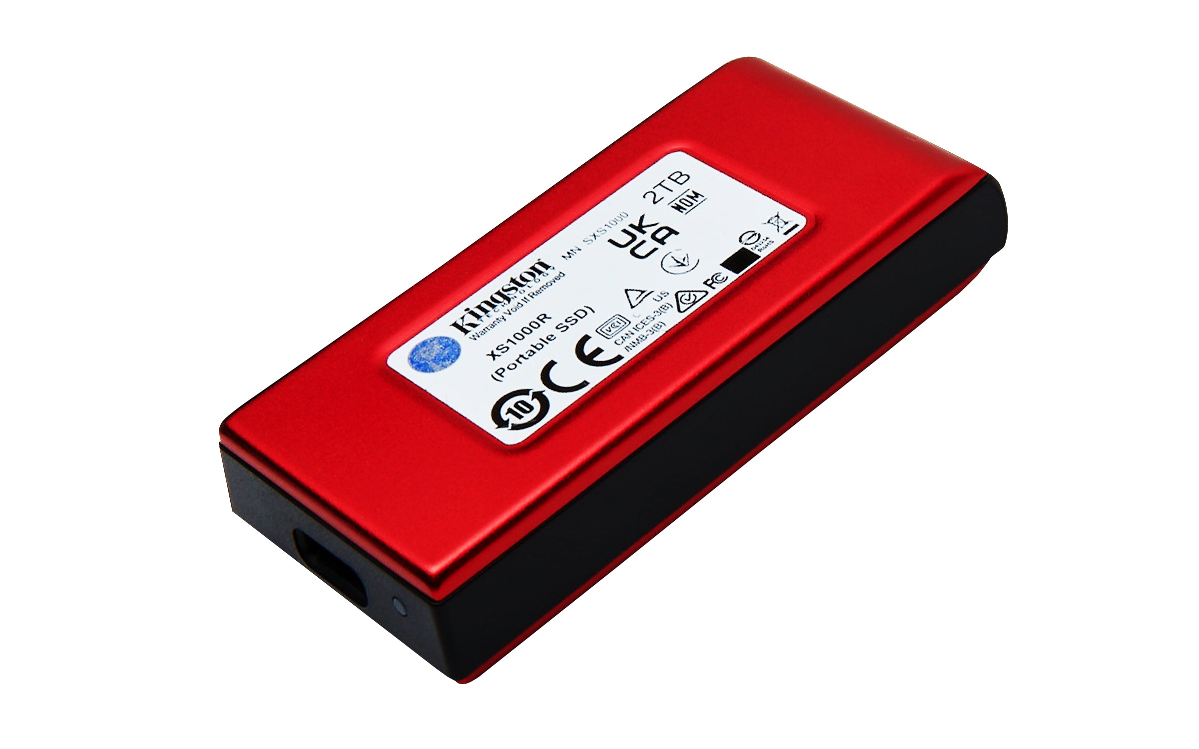 Kingston Technology 2TB XS1000 Red External USB 3.2 Gen 2 Portable Solid State Drive (SXS1000R/2000G)