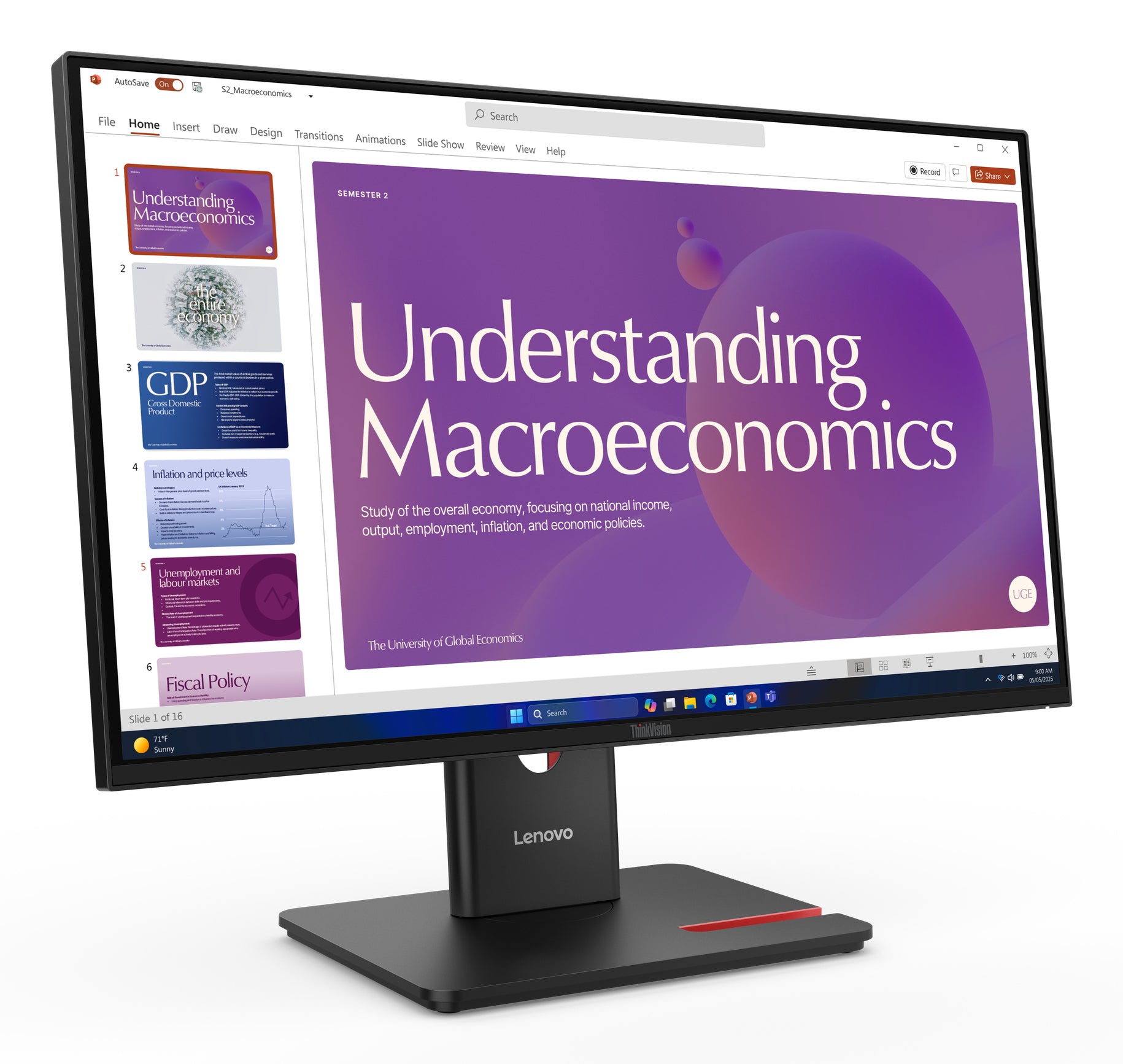 Lenovo ThinkVision T24D-40 Monitor (64B9GAT1EU)