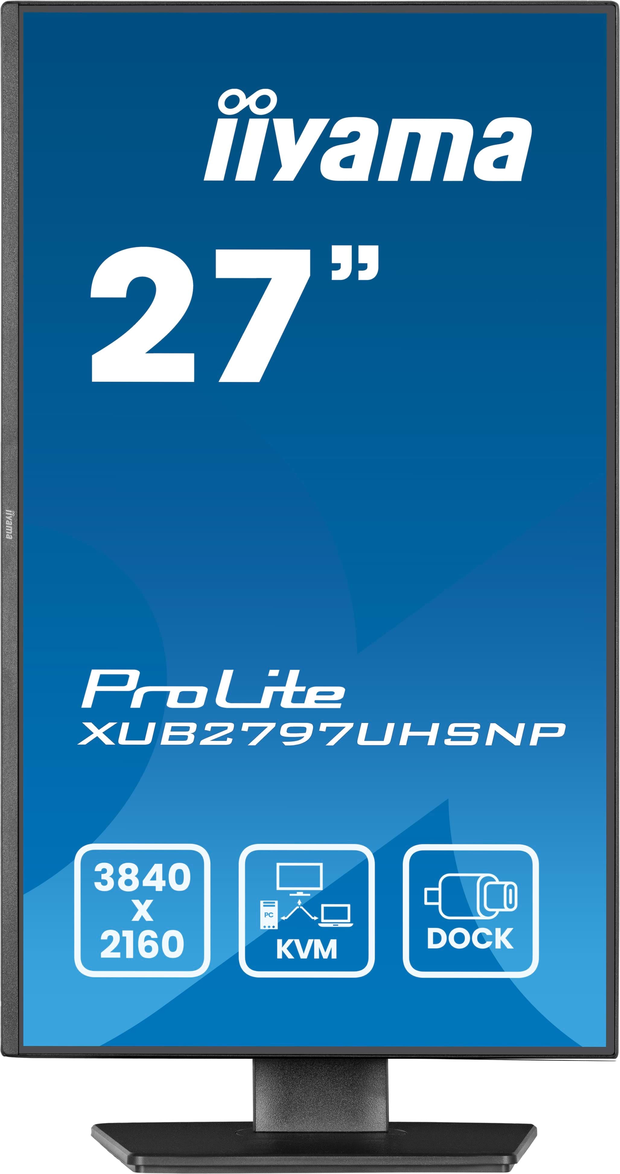 iiyama ProLite XUB2797UHSNP-B1 computer monitor 68.6 cm (27") 3840 x 2160 pixels 4K Ultra HD LED Black