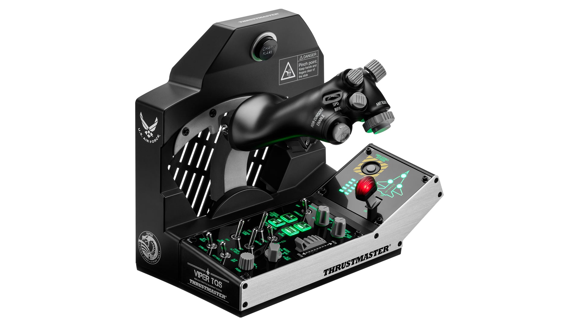 Thrustmaster Viper TQS Mission Pack Black USB Flight Sim Analogue / Digital PC (4060254)