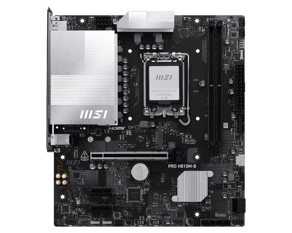 MSI PRO H810M-B motherboard Intel H810 LGA 1851 (Socket V1) micro ATX (7E64-001R)