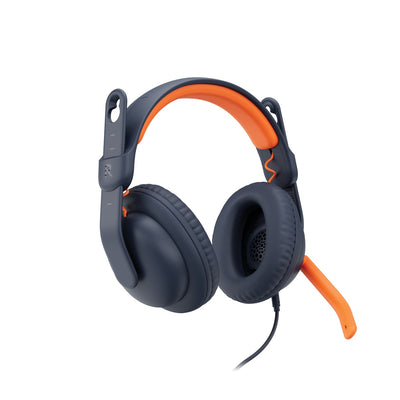 Logitech Zone Learn Wired Headset Blue Orange