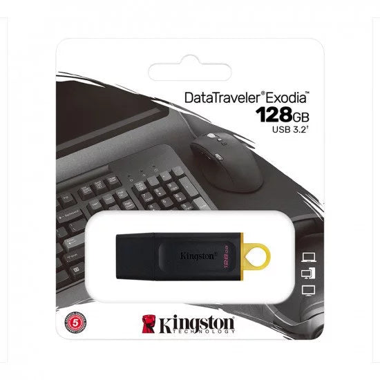 Kingston USB 3.2 Stick DataTraveler Exodia black 128GB 3.2 Gen 1