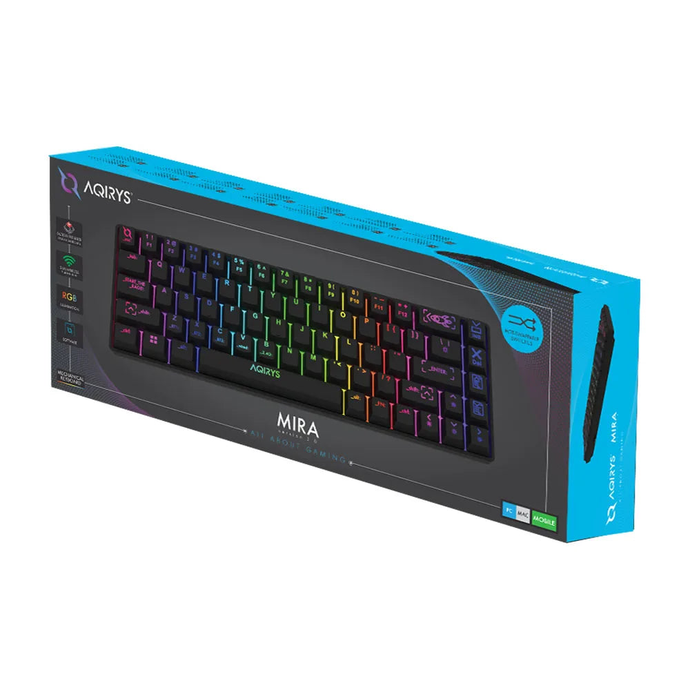 Tastatura AQIRYS Mira 2.0 Wireless Mechanical (black)