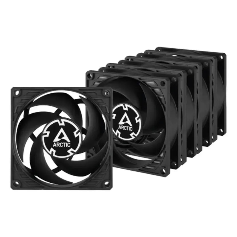 Arctic P8 PWM PST 5-pack (black)